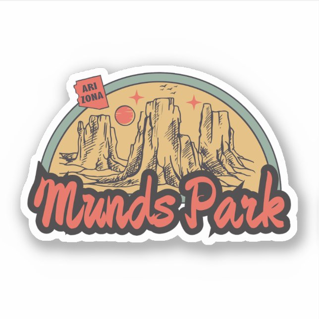 Munds Park, Arizona  Sticker (Front)