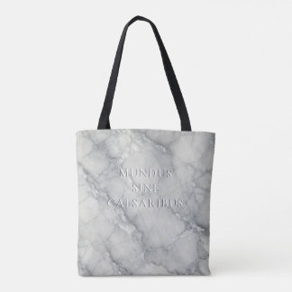 “Mundus Sine Caesaribus” Marble  Tote Bag