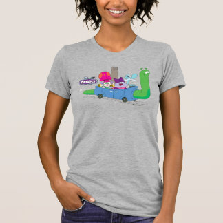 Mung, Chowder, Shnitzel, & Truffles in Snail Car T-Shirt
