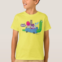 Mung, Chowder, Shnitzel, & Truffles in Snail Car