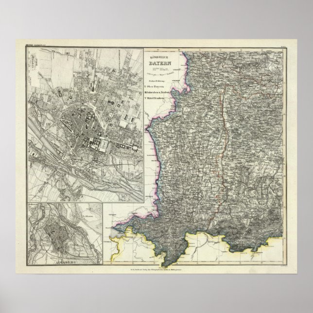 Munich, Augsburg, Bavaria Poster (Front)