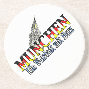 Munich Bavaria Germany Deutchland Munich beverage Coaster
