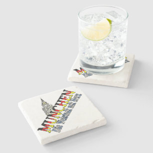 Munich Bavaria Germany Deutchland Munich Stone Coaster
