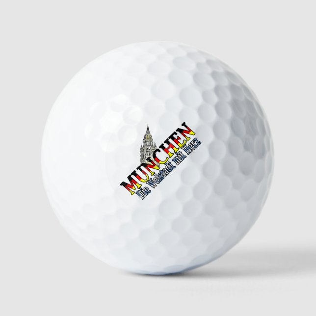 Munich Bavaria Germany Golf Balls (Front)