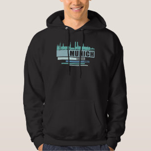 Munich Bavaria Germany Souvenir - Skyline Munich Hoodie