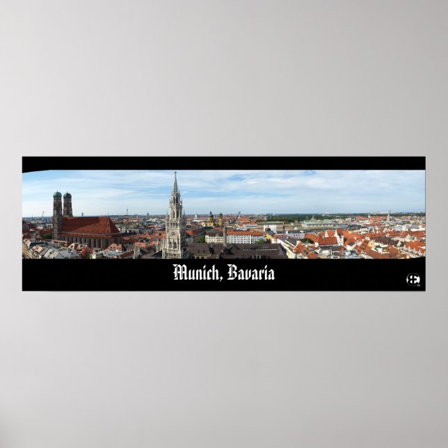 Munich, Bavaria Panorama Poster (Front)