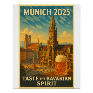 Munich – “Bavarian Charm Art Poster