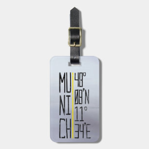 Munich Coordinates Luggage Tag, Germany Tag
