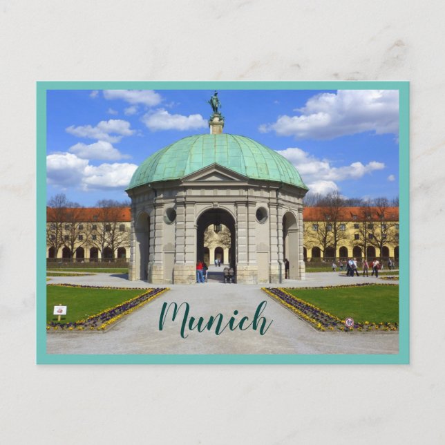 Munich Garden (Hofgarten) Postcard (Front)