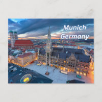 Munich, Germany Downtown in the Evening