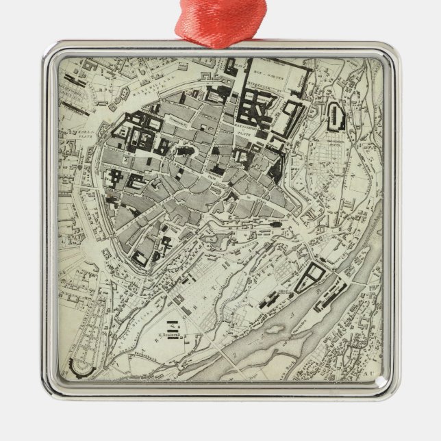 Munich, Germany Metal Tree Decoration (Front)