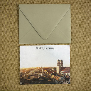 Munich Germany Panorama View Postcard