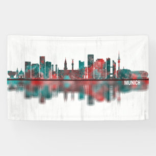 Munich Germany Skyline Banner