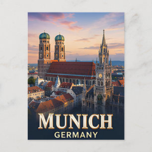 ✈️ Munich Germany Travel Gift 🏛️ Postcard