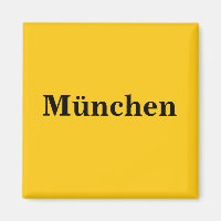 Munich Magnet Schild Gold Gleb