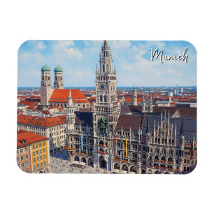 Munich Marienplatz Germany Magnet