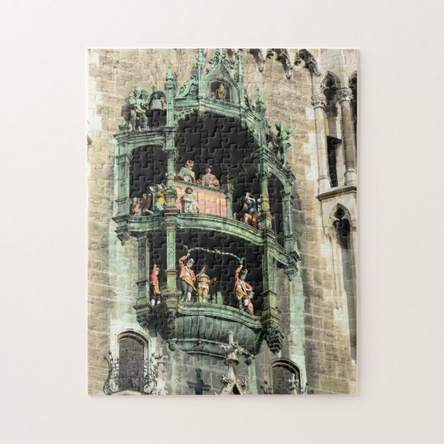 munich neues rathaus glockenspiel jigsaw puzzle (Vertical)