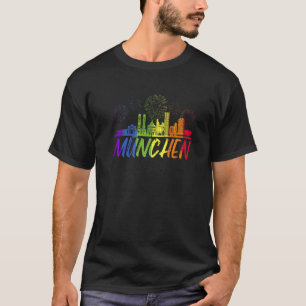 Munich Pride Skyline Pride Parade München T-Shirt