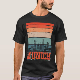 Munich Skyline Retro Vintage Souvenir Munich 2 T-Shirt