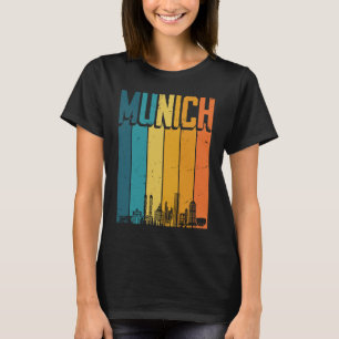 Munich Skyline Retro Vintage Souvenir Munich T-Shirt