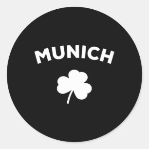 Munich St Patricks Day 2025 Germany German City  Classic Round Sticker