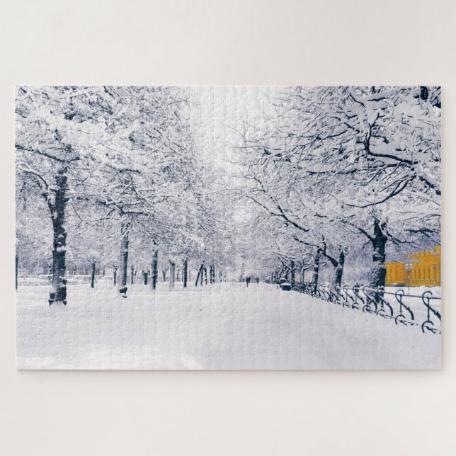 Munich Winter Stroll -  Jigsaw Puzzle (Horizontal)
