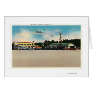 Municipal Airport Landing Field Scene