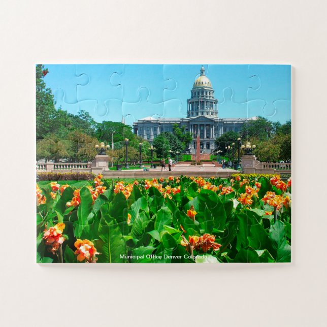 Municipal Office Denver Colorado Jigsaw Puzzle (Horizontal)