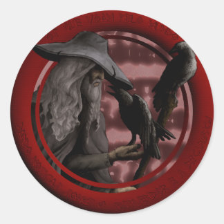 Munin and Hugin Classic Round Sticker