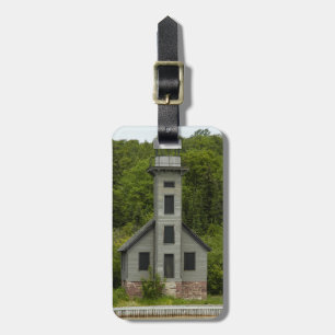 Munising Bay Michigan Lighthouse Easy ID Personal Luggage Tag