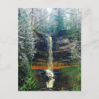 Munising Falls Upper Peninsula Michigan Postcard