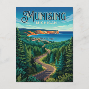 Munising USA Postcard