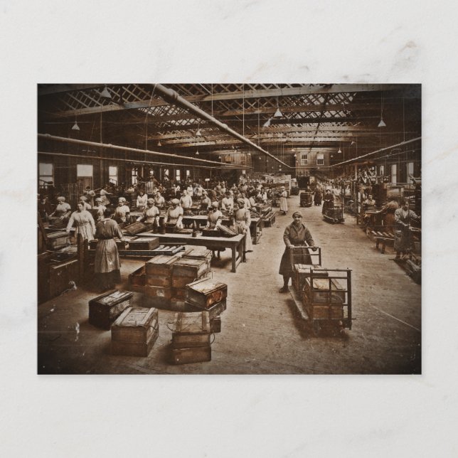 Munitions Box Factory Women Postcard (Front)