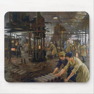 Munitions Girls 1918 at Factory World War 1 Mouse Pad
