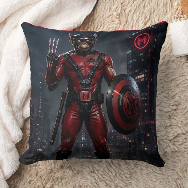 munkus Hero shield cushion/superhero throw Cushion (Blanket)