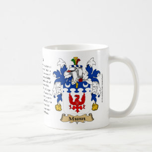 Munn, the Origin, the Meaning and the Crest Coffee Mug