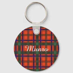 Munro clan Plaid Scottish tartan Key Ring