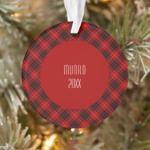 Munro Clan Tartan Scottish Plaid Ornament