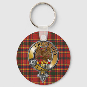 Munro Tartan & Badge Key Ring