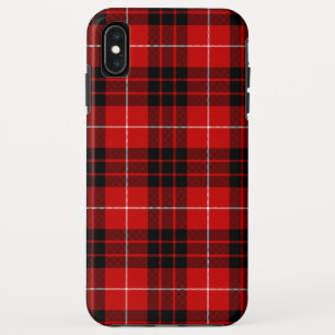 Munro tartan red black plaid iPhone XS max case