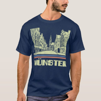 Munster City Gift Germany City Silhouette Skyline  T-Shirt
