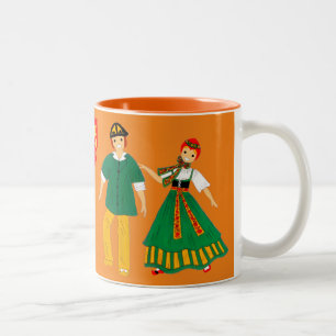 Munster Costume, Alsace, France Two-Tone Coffee Mug
