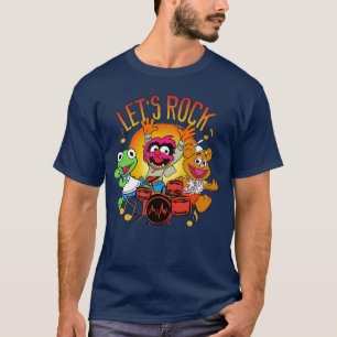 Muppet Babies Kermit Fozzie Animal Lets Rock Group T-Shirt
