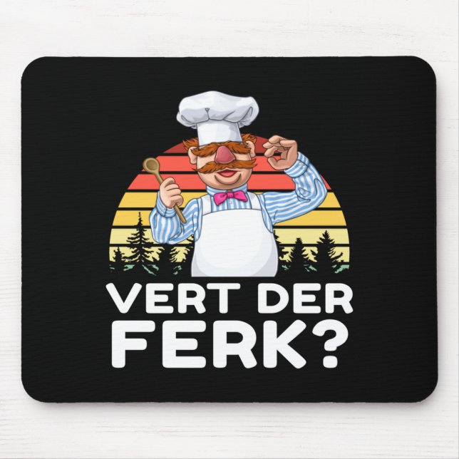 Muppet Show Swedish Chef Expletive New Funny Stic  Mouse Pad (Front)