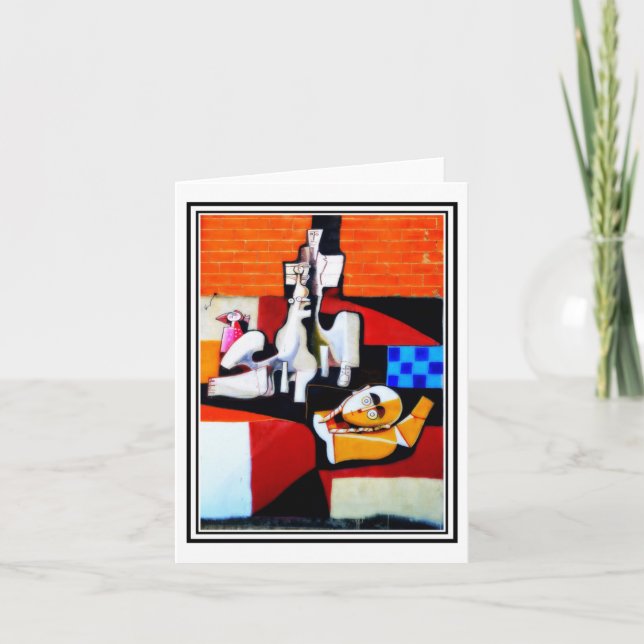 Mural Art at Orgosolo, Sardinia #10 Card (Front)