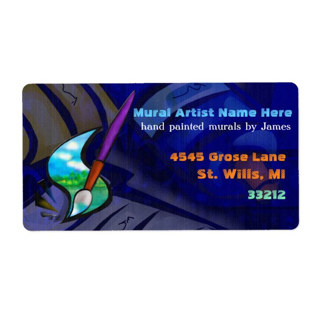 Mural Artist Graphic Design BUSINESS WIDE (Front)