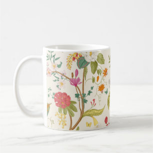 Mural. Bloom. Blooming trees. Vintage floral illus Coffee Mug
