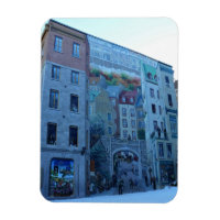 Mural in Old Quebec City, Quebec, Canada