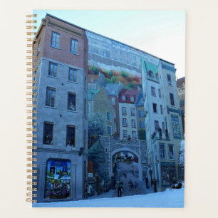Mural in Old Quebec City, Quebec, Canada Planner