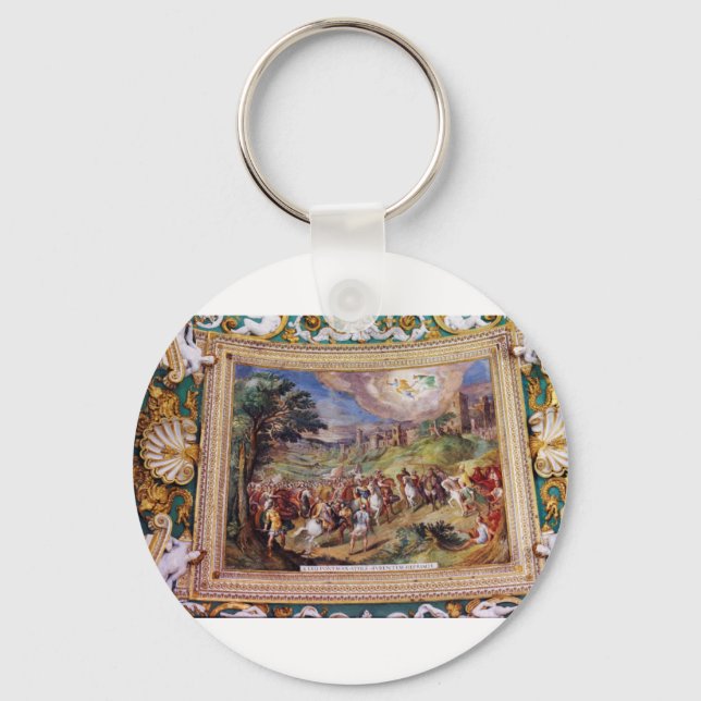 Mural in the Vatican Museum Key Ring (Front)